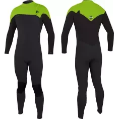 O’Neill Hyperfreak Comp 4/3mm Neoprenanzug Temperedsteel/Dayglo