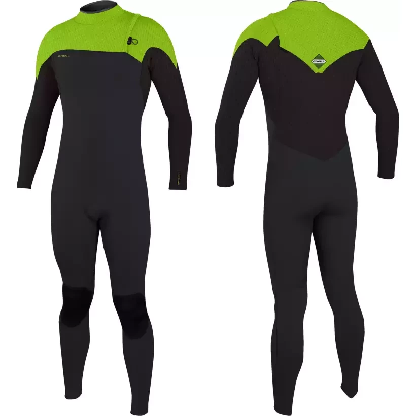 Traje de Neopreno O´Neill Hyperfreak Comp 4/3mm Temperedsteel/Dayglo