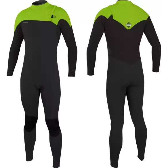 Muta in Neoprene O´Neill Hyperfreak Comp 4/3mm Temperedsteel/Dayglo