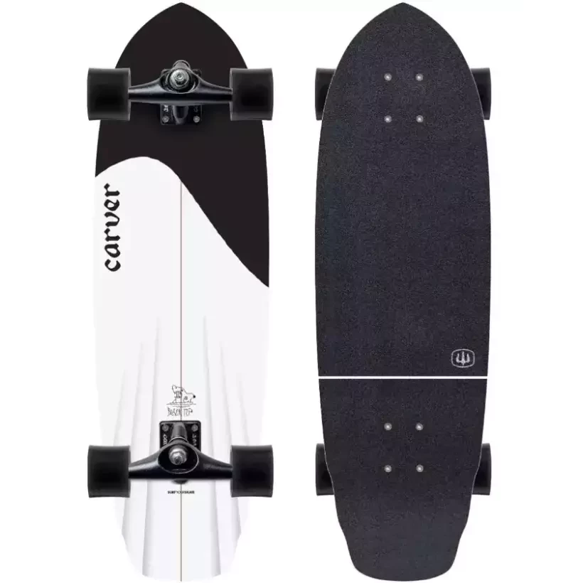 Surfskate Carver Black Tip 32,25'' C7