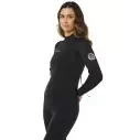 Roupa de neoprene Rip Curl Trad Flat Lock Back Zip 3/2mm Womens Black