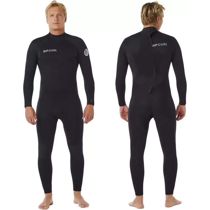 Rip Curl Trad Back Zip 3/2mm Black Wetsuit