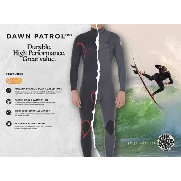 Rip Curl Dawn Patrol Pro 4/3mm Navy Wetsuit