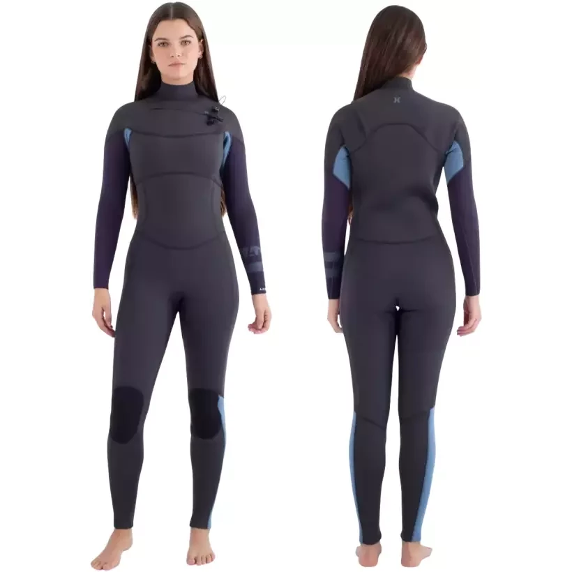 Fato de Neoprene Hurley Advant 4/3mm Womens Charcoal/Navy