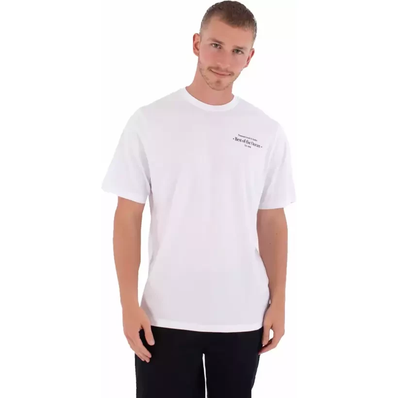 T-shirt Hurley Printing Press Biriri Blanc