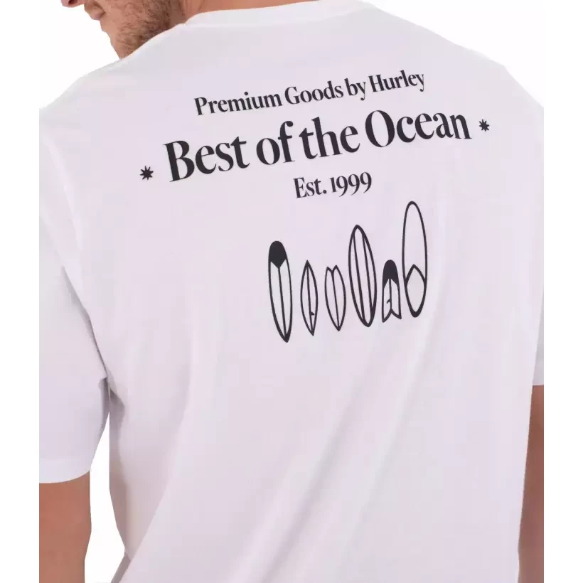 T-shirt Hurley Printing Press Biriri bianca