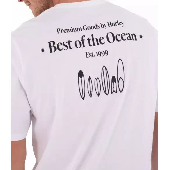 T-shirt Hurley Printing Press Biriri bianca
