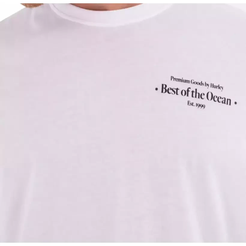 T-shirt Hurley Printing Press Biriri bianca