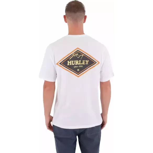 T-shirt Hurley Printing Press Samp White