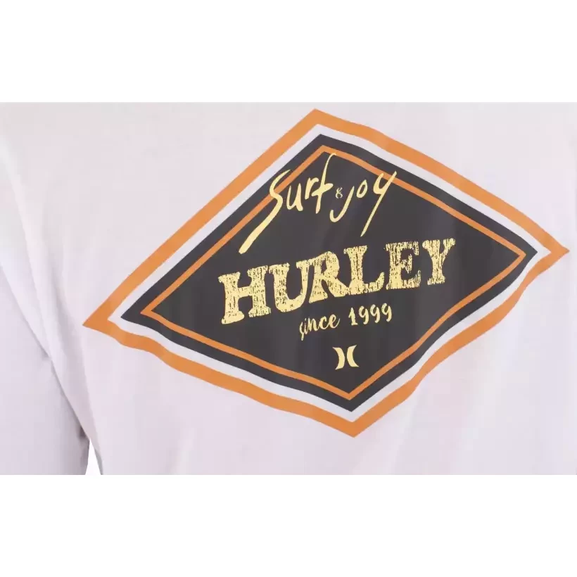 Hurley T-Shirt Printing Press Samp Weiß