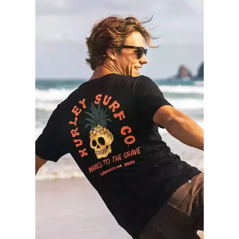 Camiseta Hurley Printing Press Berjim Black