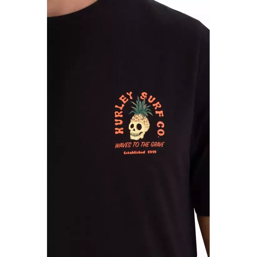 Camiseta Hurley Printing Press Berjim Preta