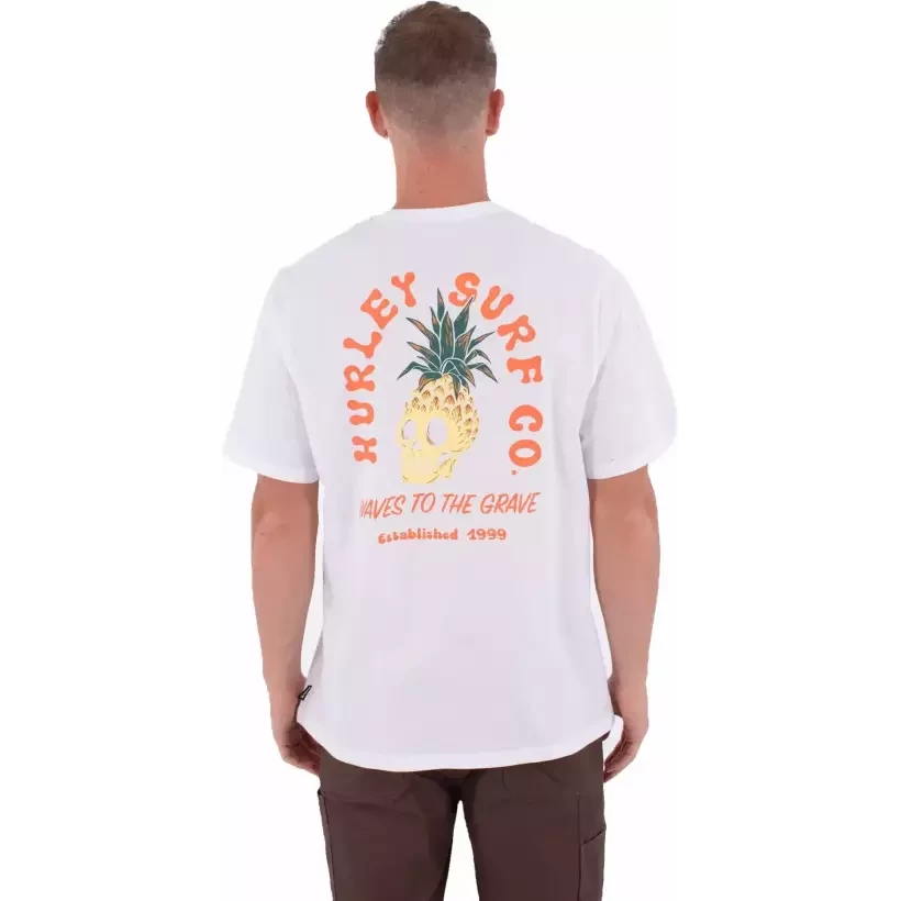Hurley Printing Press Berjim White T-Shirt