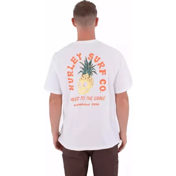 Camiseta Hurley Printing Press Berjim White