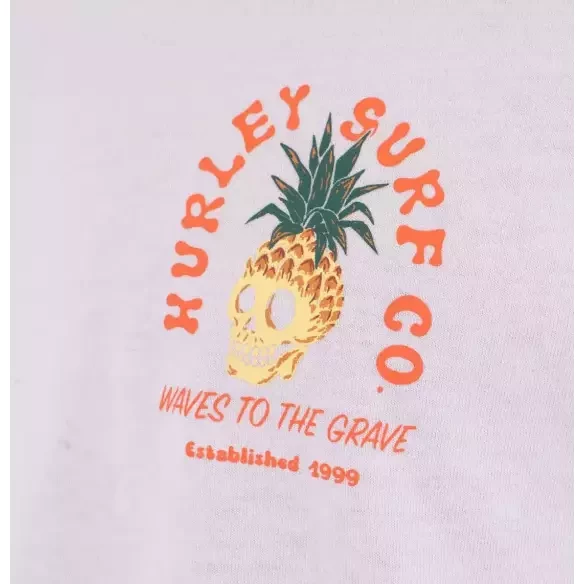 T-shirt Hurley Printing Press Berjim White