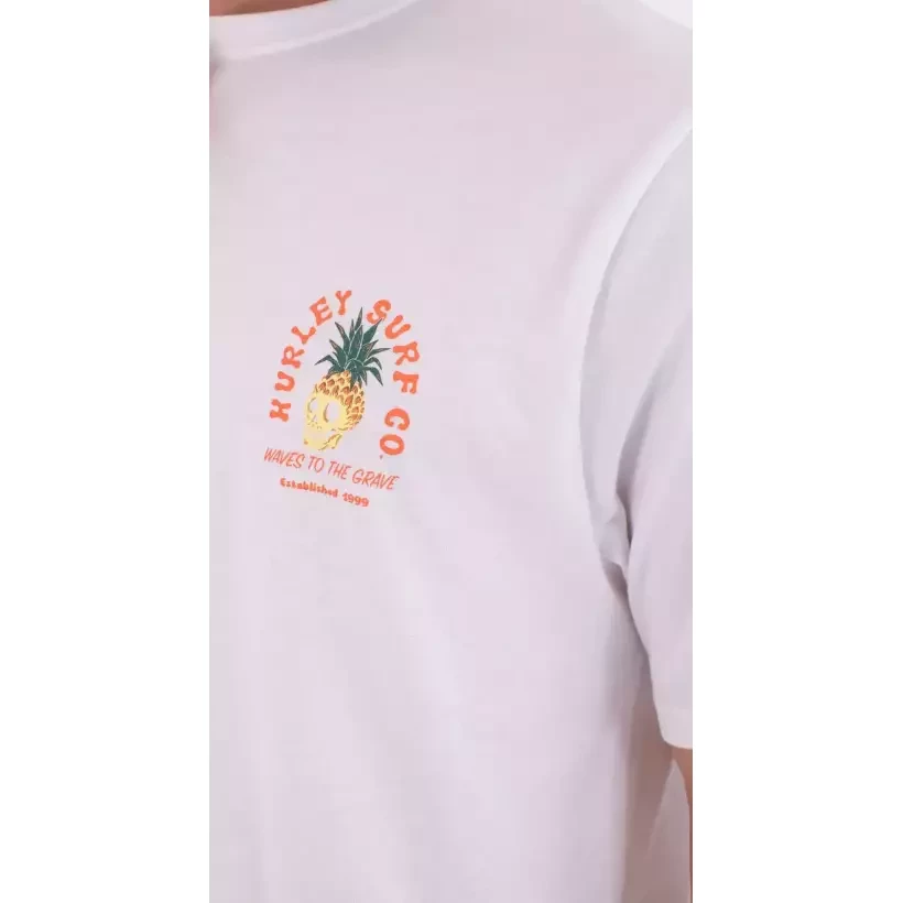 T-shirt Hurley Printing Press Berjim Blanc