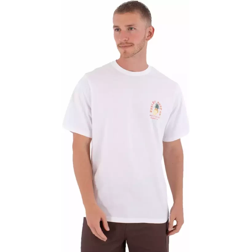 Camiseta Hurley Printing Press Berjim White
