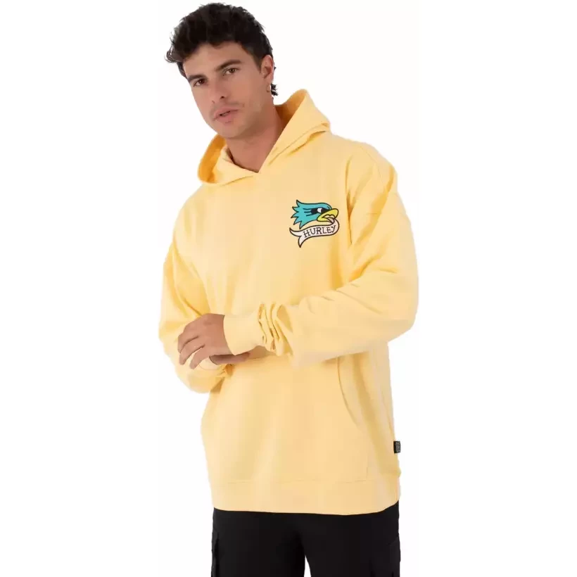 Moletom Hurley com capuz Etam Yellow