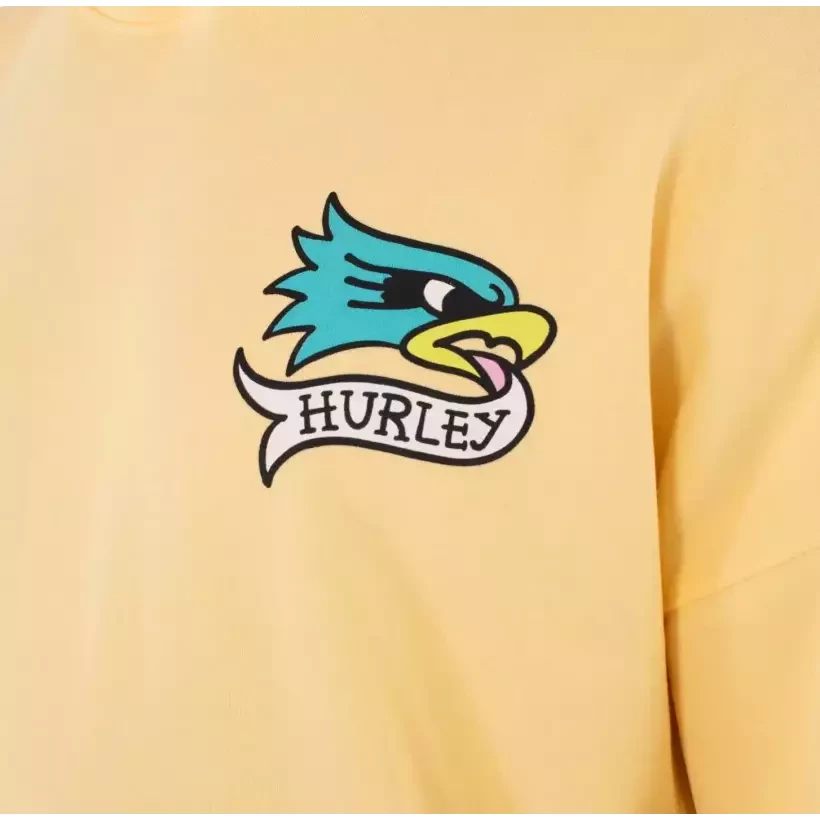 Sudadera Hurley capucha Etam Yellow