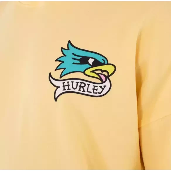 Moletom Hurley com capuz Etam Yellow