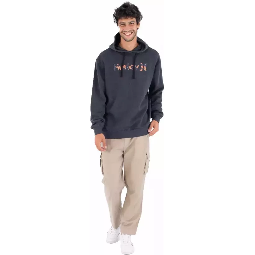 Sweat à capuche Hurley Fleece Top Printing Press Money Black