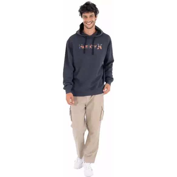 Hurley Kapuzenpullover Fleece Top Printing Press Money Black