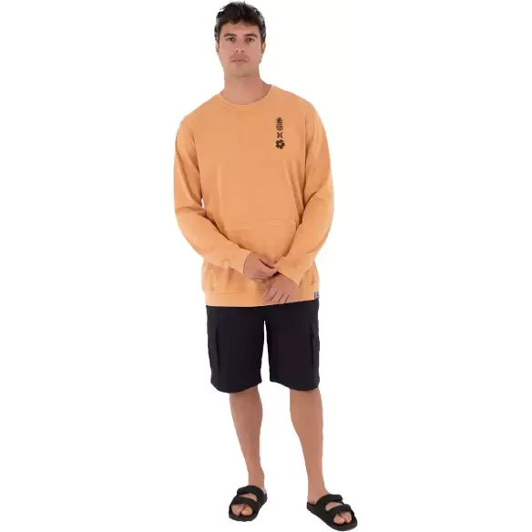 Sweat-shirt Hurley Sider Crew Citrus Blaze