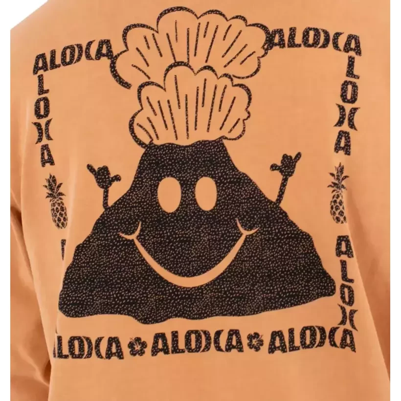 Hurley Sider Crew Sweatshirt Citrus Blaze