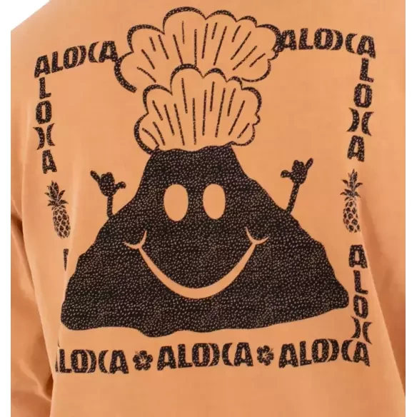 Moletom Hurley Sider Crew Citrus Blaze