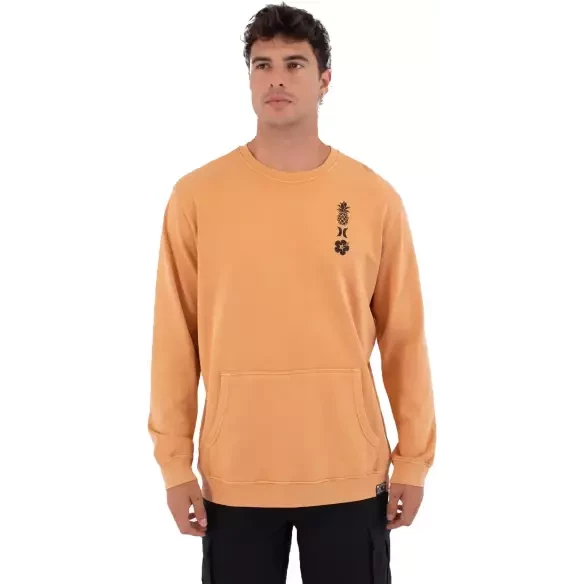 Sweat-shirt Hurley Sider Crew Citrus Blaze