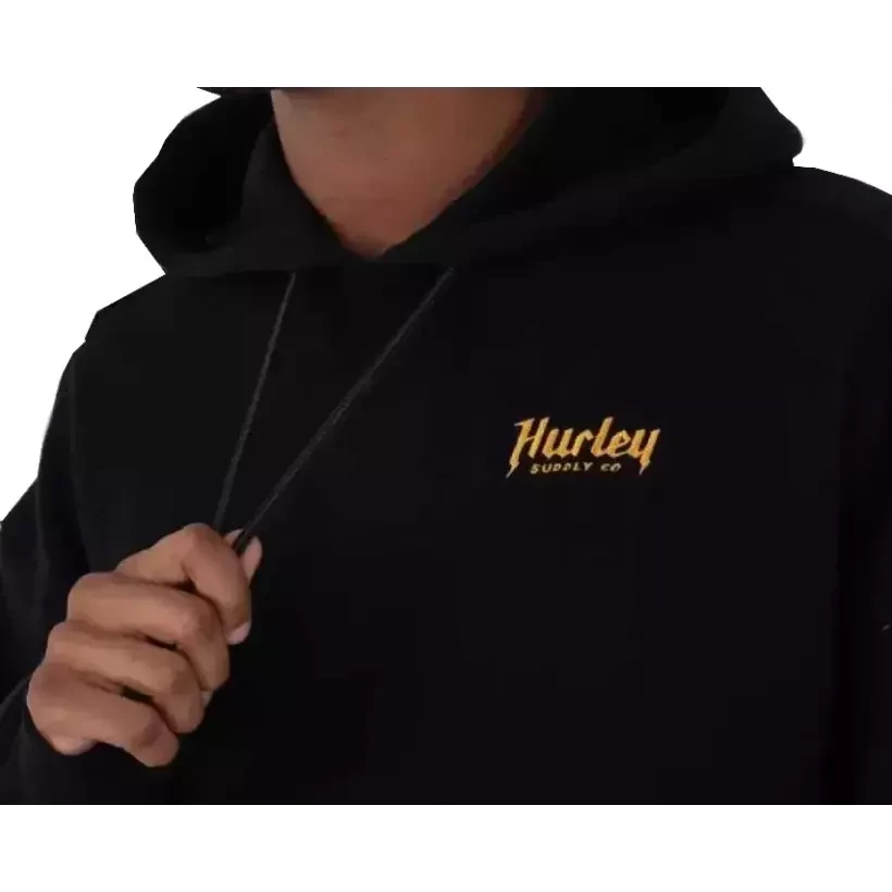 Sweat à capuche Hurley Ironcland Heavyweight noir