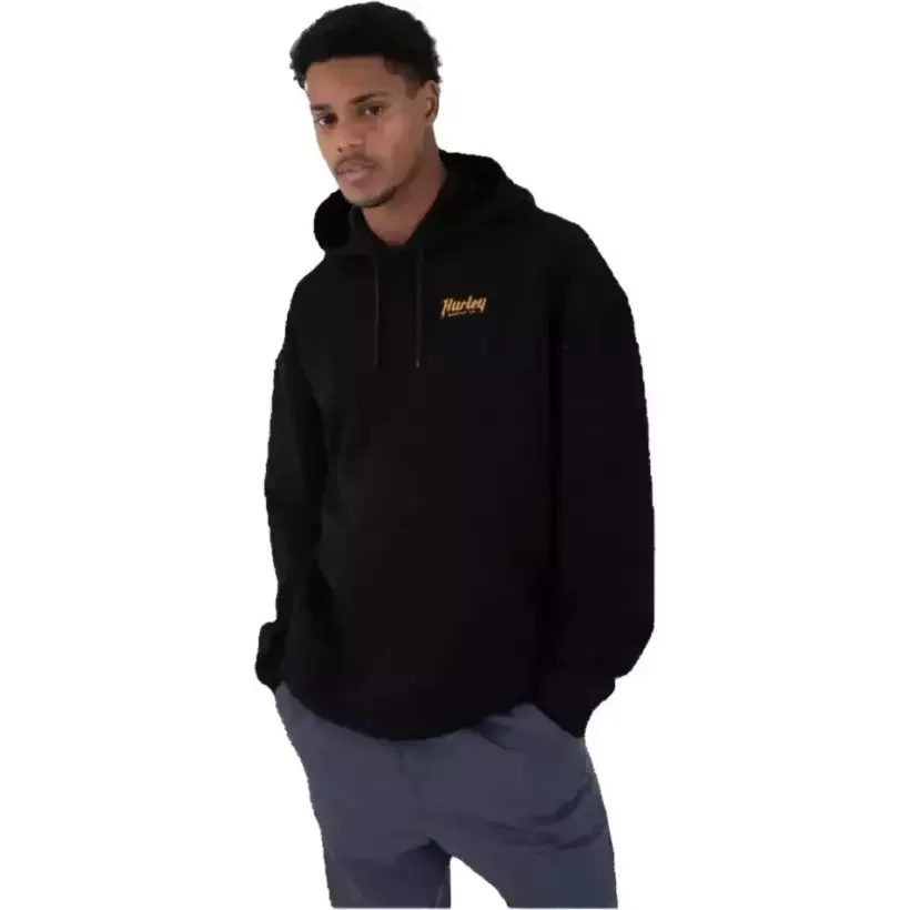 Sudadera Hurley con capucha Ironcland Heavyweight Black