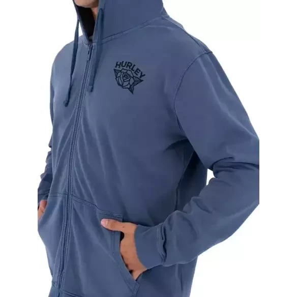 Sudadera Hurley con capucha Sider Zip Blue