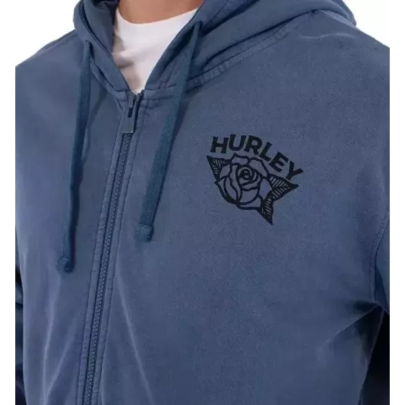 Moletom Hurley com capuz Sider Zip Blue