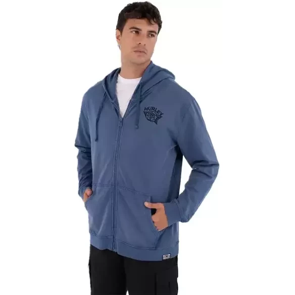 Sudadera Hurley con capucha Sider Zip Blue