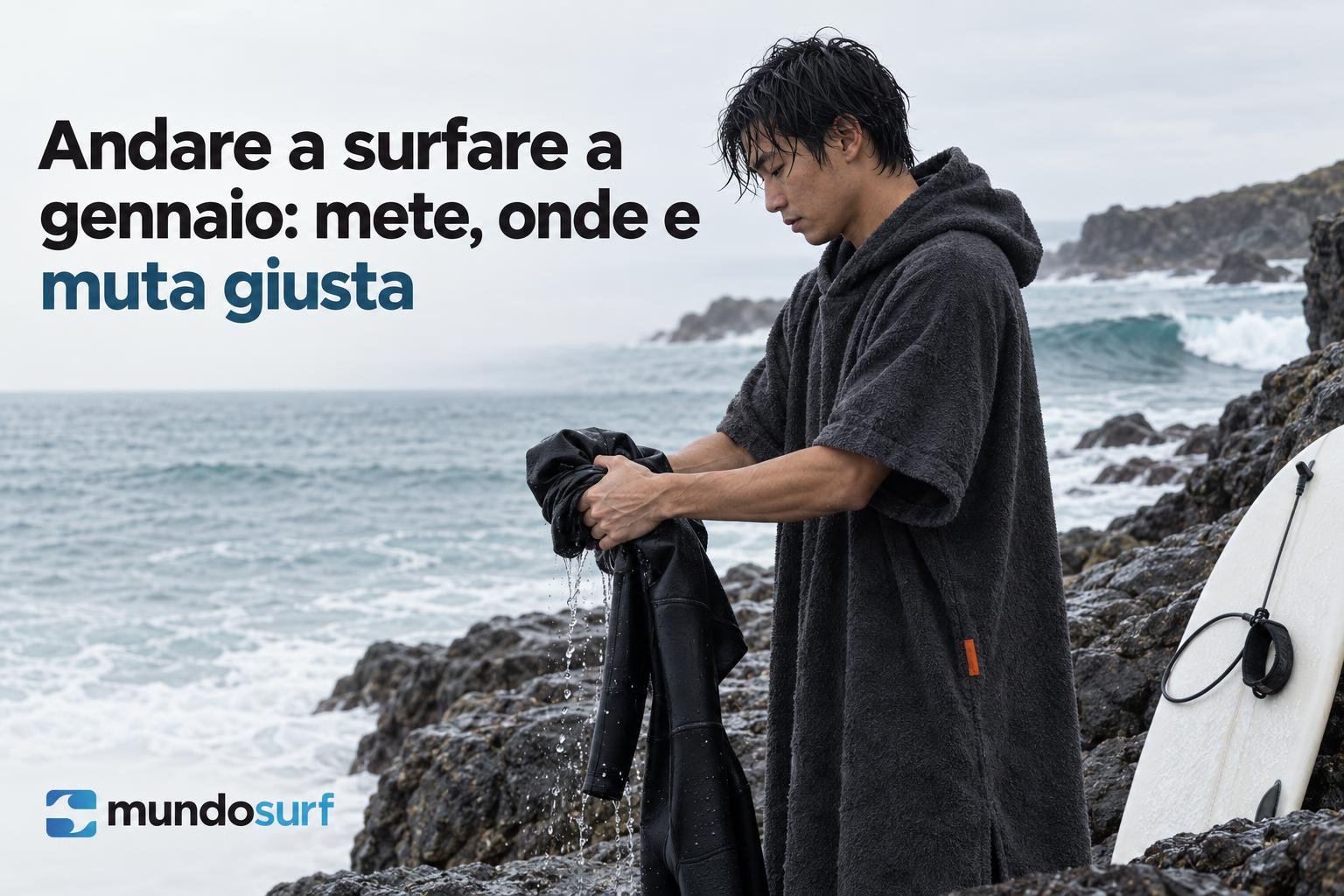 Andare a surfare a gennaio: mete, onde e muta giusta