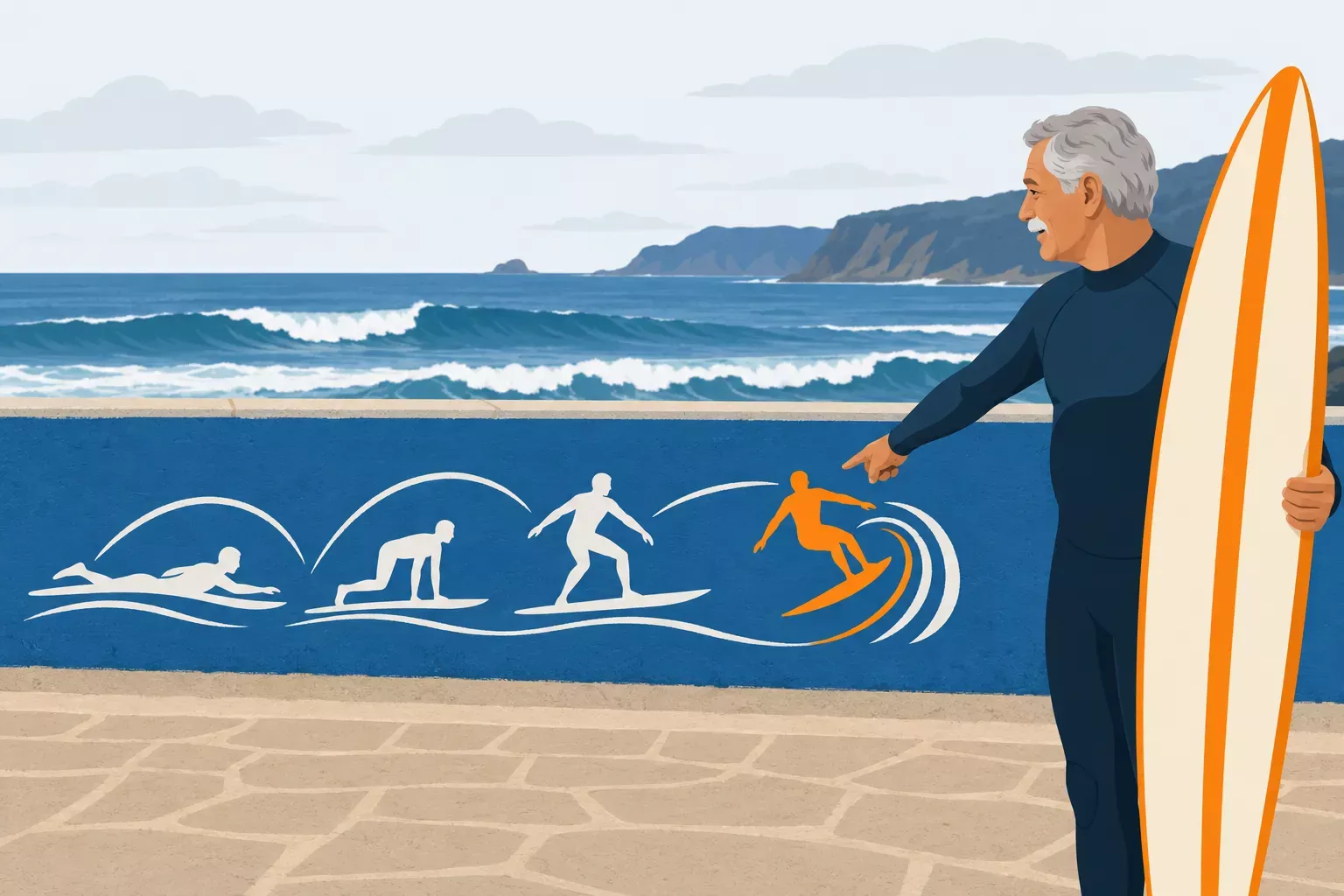 Como melhorar a técnica de surf: guia de progressão