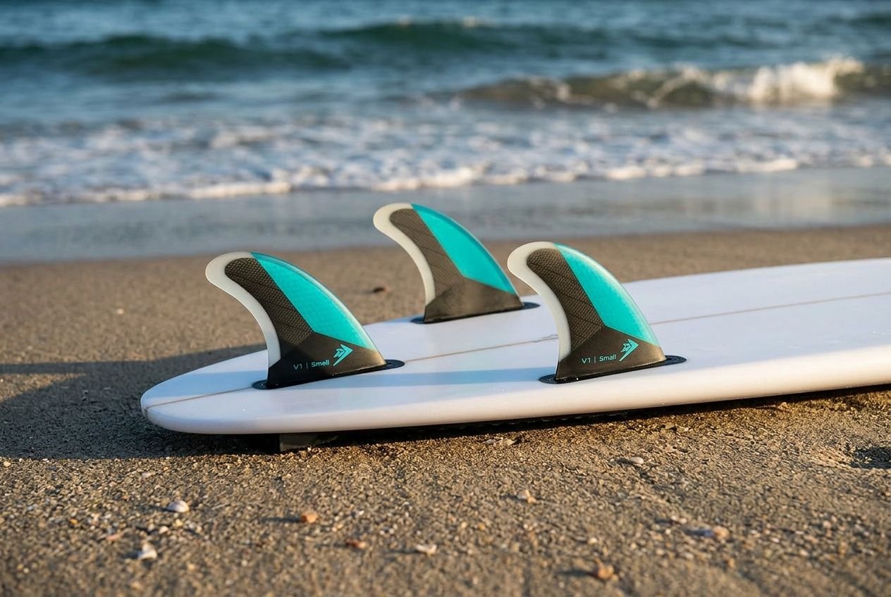 Tipos de quillas de surf: single, thruster y quad y sus diferencias